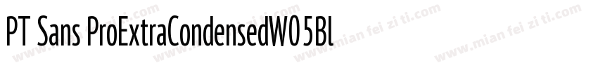 PT Sans ProExtraCondensedW05Blk字体转换
